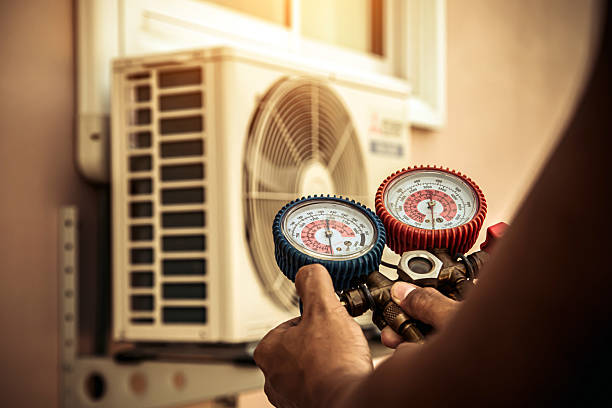 Professional Ductwork Repair technician working in Llano, TX